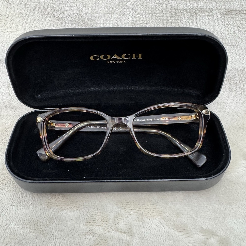 Authentic Coach Confetti Light Brown Frames Women's Designer Eyewear 51-17-135